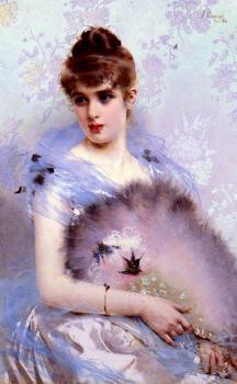 Vittorio Matteo Corcos : The Featherbed Fan